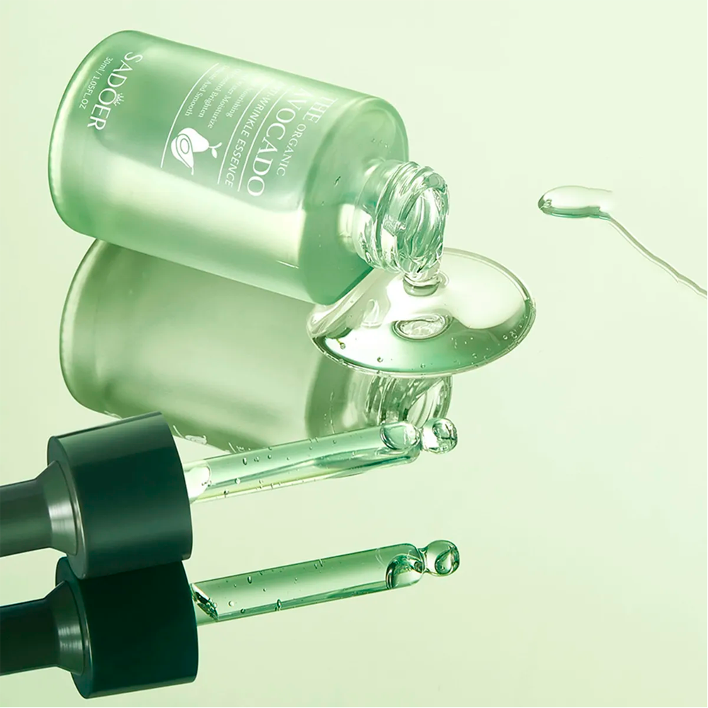 Sadoer Sérum Facial Antiedad con Extracto de Aguacate Orgánico | Control de Grasa e Hidratación Profunda | Suaviza, Nutre y Rejuvenece la Piel | Ideal para Piel Grasa o Mixta | Cuidado Facial Natural para un Rostro Firme y Luminoso - Image 4