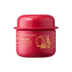 Mascarilla de Noche de Vino Tinto Kormesic 150g | Aclara Manchas, Unifica el Tono y Rejuvenece Mientras Duermes | Fórmula con Resveratrol, Flavonoides y Taninos | Antioxidante Potente, Suaviza Líneas Finas y Mejora Textura | Sleeping Mask Antimanchas